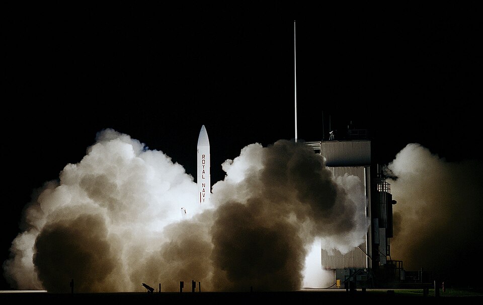 330-CFD-DF-SC-83-01839: A view of the launching of a Polaris A3TK Chevaline (A3TK PT-1) missile owned by the United Kingdom from pad LC-29A at CCSFS