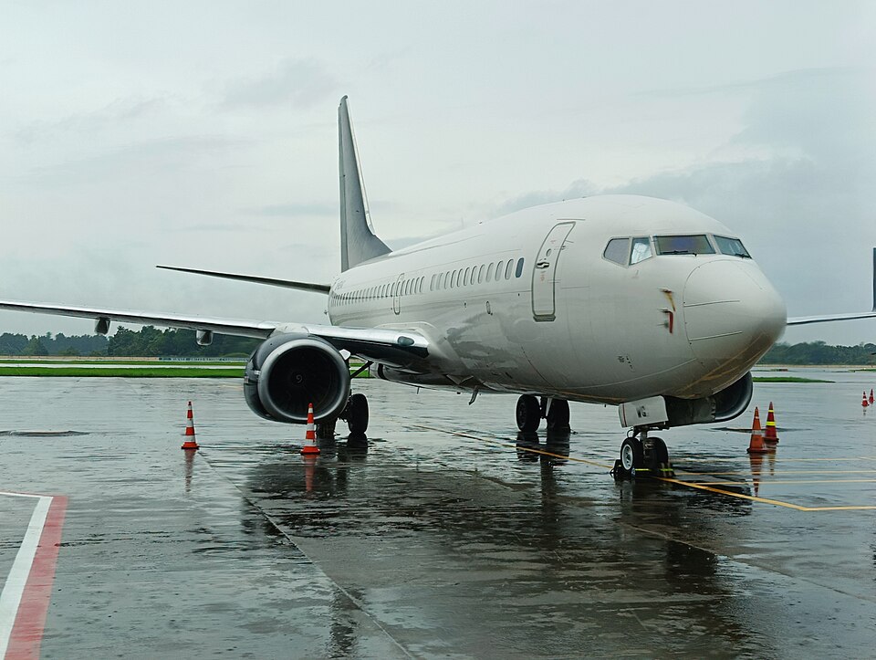 Airplane at airport kochine 2