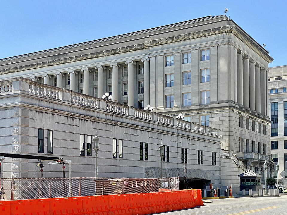 Built in 1928, this Classical Revival-style building was designed by Arnold W. Brunner to house in 1921, this Classical Revival-style building was designed by Arnold W. Brunner to house additional office space for the Pennsylvania state government, and mirrors the Irvis Office Building across the re