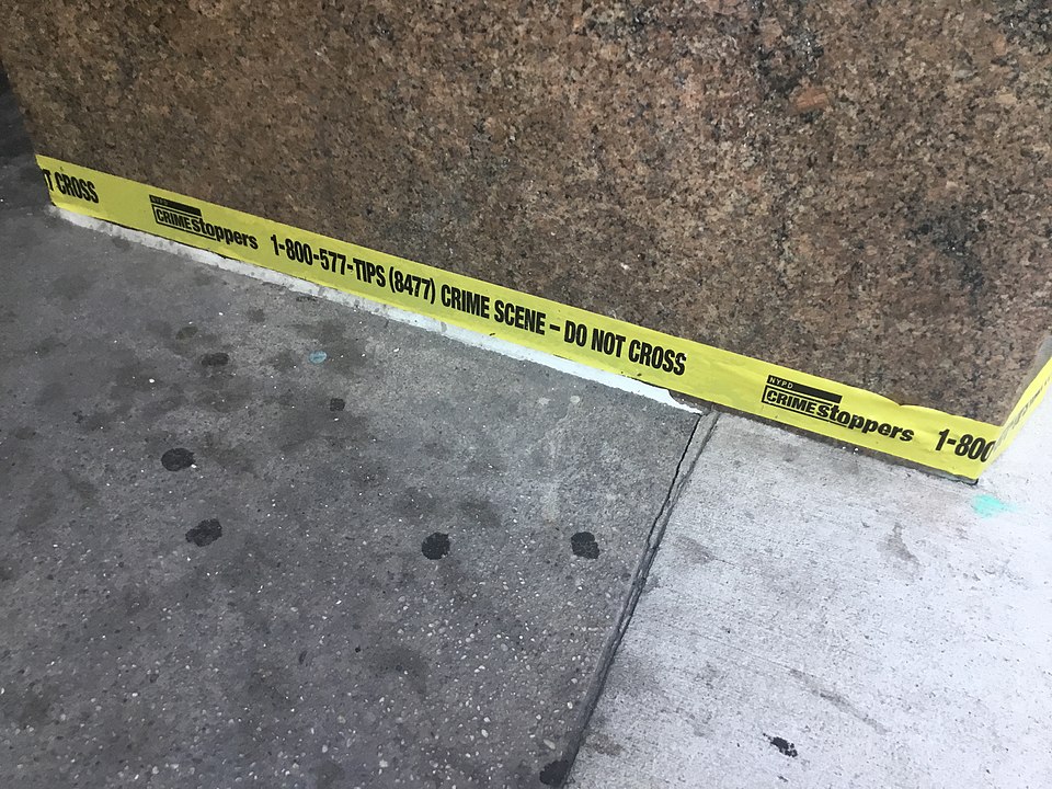 NYPD Crime Scene Tape on 140 West Street