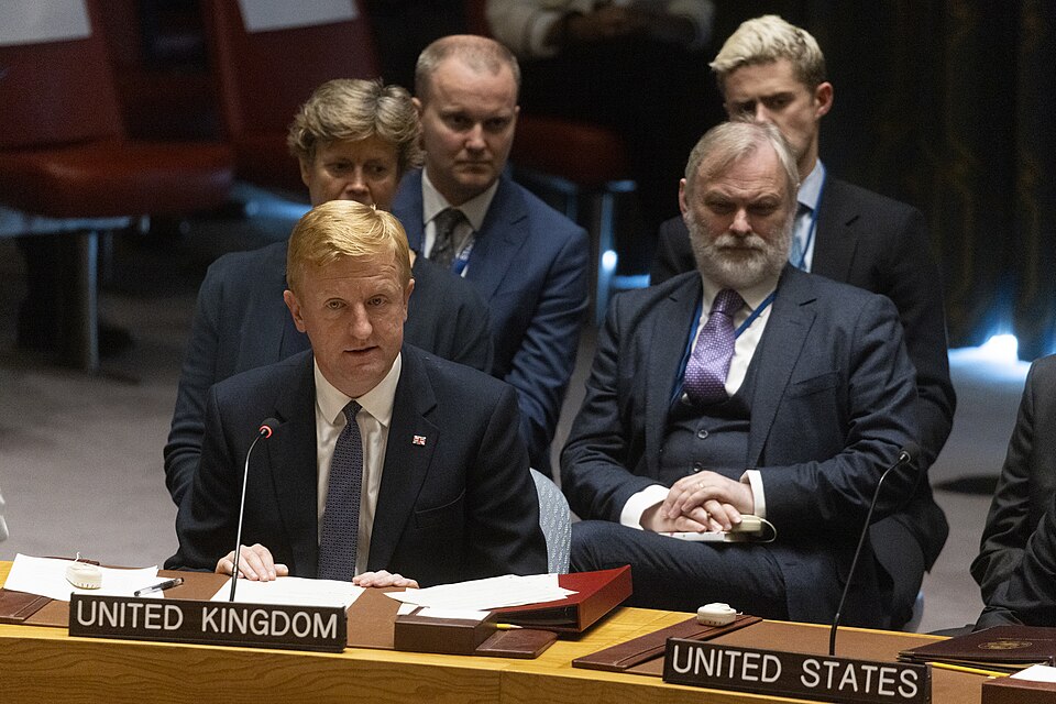 Deputy Prime Minister Oliver Dowden speaks during the UN Security Council Ukraine Open Debate at the United Nations General Assembly (UNGA) in New York. Picture by Kirsty O'Connor/Cabinet Office.