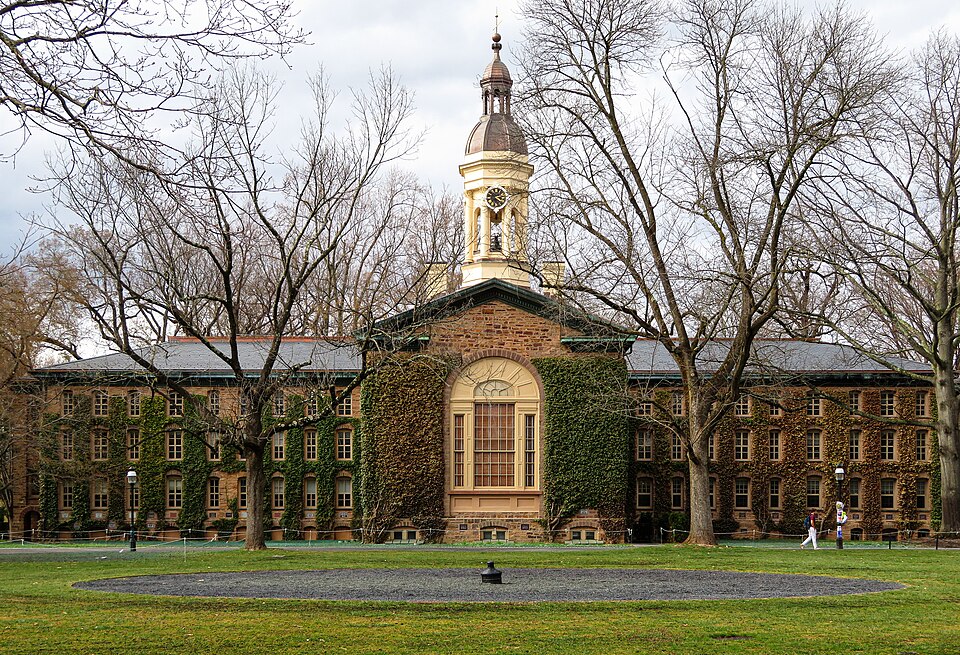 Buried in the ground at the center of the lawn south of Nassau Hall is the "Big Cannon," which was left in Princeton by British troops as they fled following the Battle of Princeton. It remained in Princeton until the War of 1812, when it was taken to New Brunswick. In 1836 the cannon was returned t