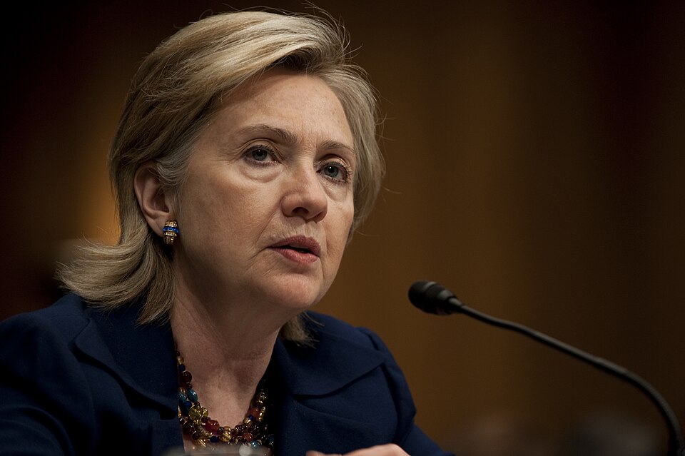 Secretary of State Hillary Rodham Clinton testifies before the Senate Armed Services Committee regarding President Barack Obamas announcement that he is sending an additional 30,000 troops to the war in Afghanistan, Dirksen Senate Office Building, Dec. 2, 2009.