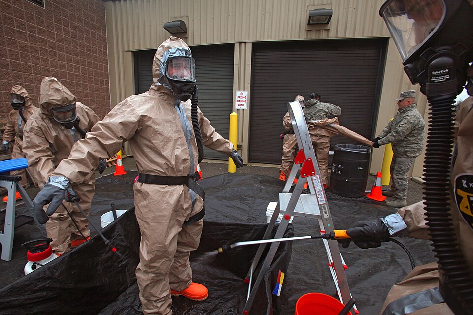 Airmen from the 177th Security Forces Squadron assigned to the Homeland Response Force, underwent ha