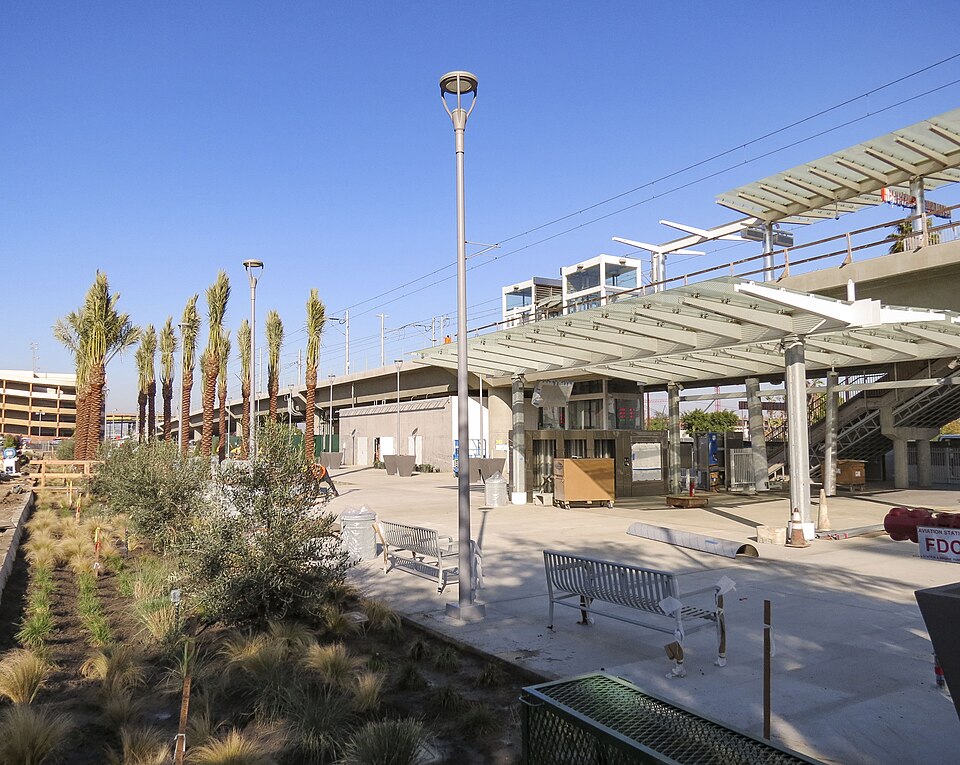 Aviation/Century station plaza