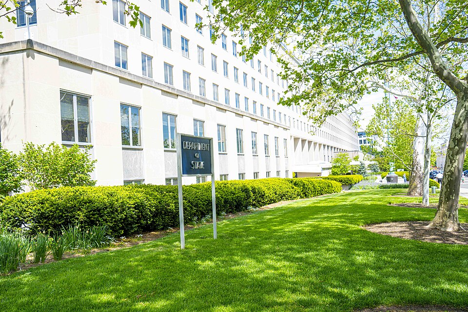 Exterior of the U.S. Department of State Harry S. Truman Building, Washington, D.C., May 2024. (Official State Department photo by Linda D. Epstein)