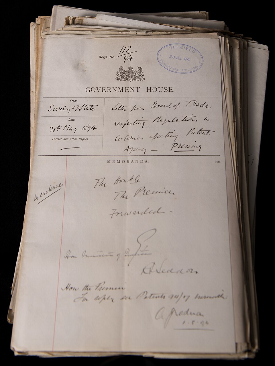 On 17 January 1853, the New Zealand Constitution Act (UK) of 1852 was declared operative by Governor Sir George Grey. The Constitution Act established a system of representative government for New Zealand. The legislation created six provinces with elected superintendents and provincial councils. At