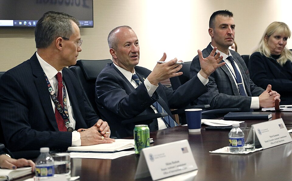 From left, U.S. Customs and Border Protection Deputy Executive Assistant Commissioner, Office of Fie