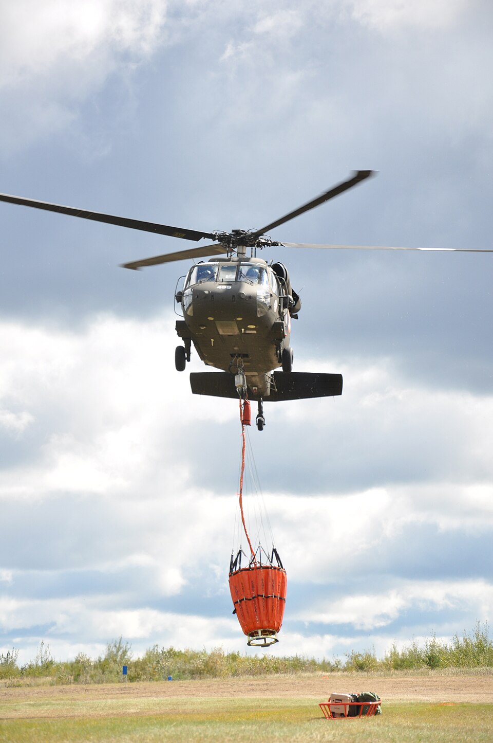 At the direction of Gov. Mark Dayton, four Minnesota National Guard UH-60 Black Hawk helicopters and