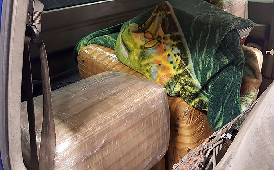 TUCSON, Ariz. – Border Patrol agents from the Willcox Station arrested two individuals Monday night after finding more than 175 pounds of marijuana in the back of a Chevrolet truck at the immigration checkpoint on State Route 191 near Elfrida.  An agent conducting an immigration inspection on the oc
