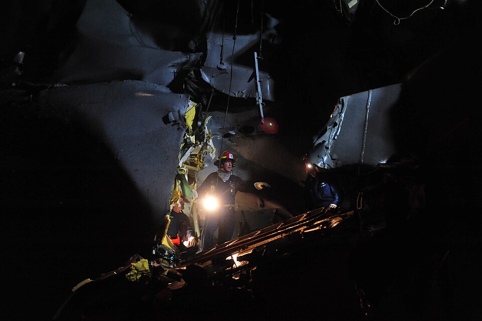 ARABIAN GULF (Aug. 12, 2012) Guided-missile destroyer USS Porter (DDG 78) was damaged in a collision with the Japanese owned bulk oil tanker M/V Otowasan in the Strait of Hormuz. No personnel on either vessel were reported injured. Porter is on a scheduled deployment to the U.S. 5th Fleet area of re