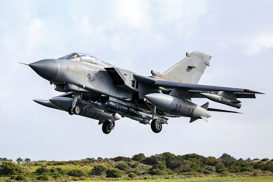 **STRICTLY EMBARGOED UNTIL 15:00 TUESDAY 5TH January**On January 31st of January 2019, the RAF operated the final operational sortie of the Tornado GR4. The aircraft (ZA601/066 and ZA542/035) took off from RAF Akrotiri in Cyprus. Pictured here is the last aircraft to take off, bringing an end to fou