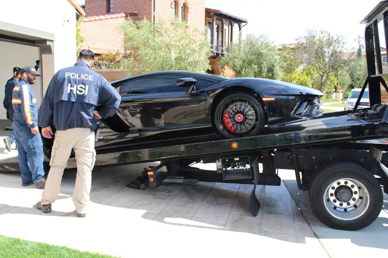 MAY 7, 2021 LOS ANGELES, CA COVID-19
Orange County man arrested on charges alleging he fraudulently obtained $5 million in COVID-relief PPP loans
Special agents with HSI Los Angeles’s El Camino Real Financial Crimes Task Force seize Ferrari, Bentley and Lamborghini cars allegedly purchased with ill-