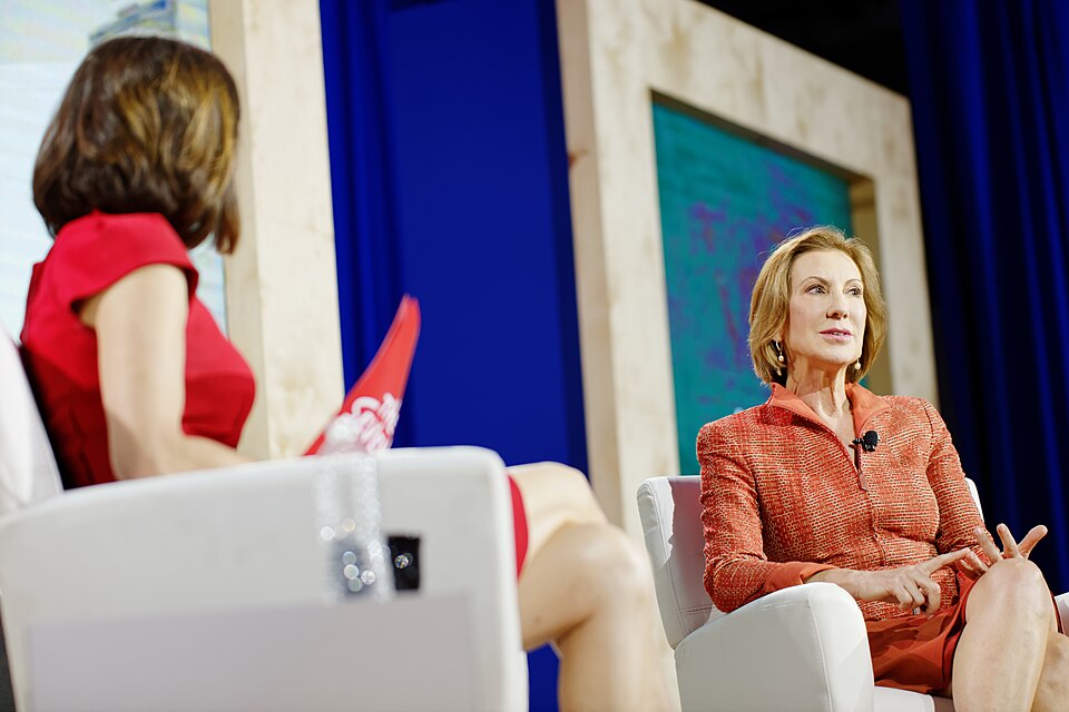 Cara Carleton "Carly" Fiorina (née Sneed; September 6, 1954) is an American politician and former business executive who currently chairs the non-profit philanthropic organization Good360.
Starting in 1980, Fiorina rose through the ranks to become an executive at AT&amp;T and its equipment and techn
