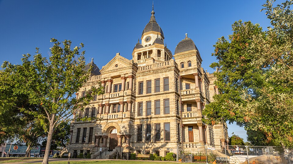 Denton County Courthouse opened in 1896.