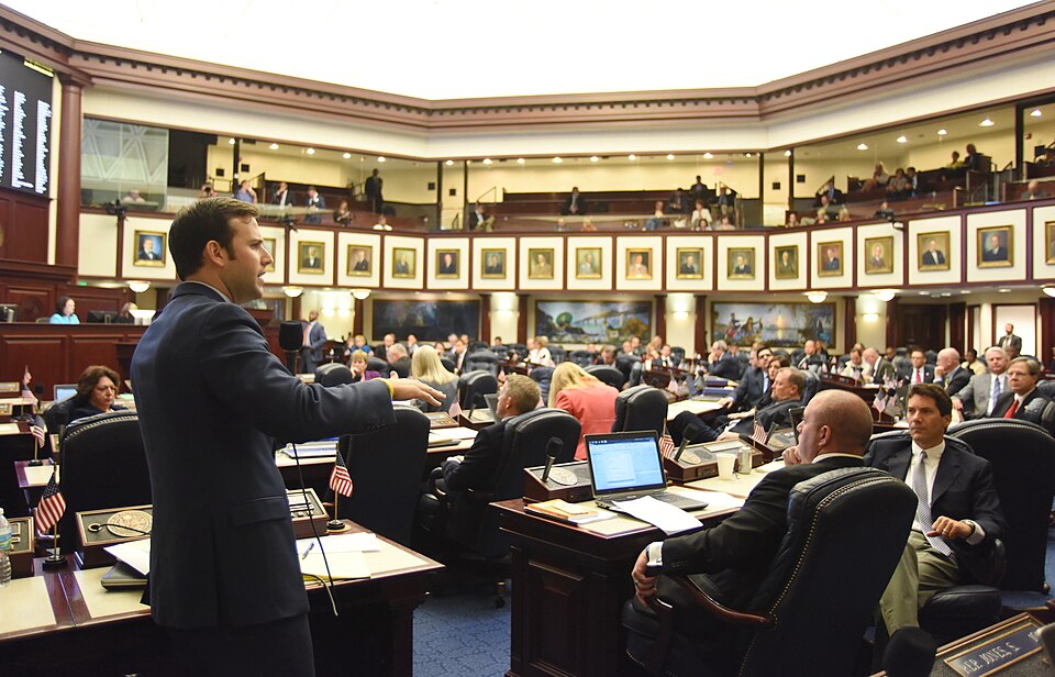 Rep. Chris Sprowls, R-Palm Harbor, debates during Special Session A of the Legislature as the House considered the compromise budget June 6, 2015.