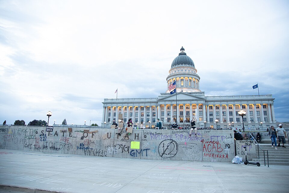 Airman of the 151st Security Forces Squadron answer the call of Utah Governor Gary R. Herbert, to provide an extra layer of safety and security in response to demonstrations and rioting at the Utah State Capitol, as well as, the Salt Lake City and County Building.  (US Air National Guard  photo by T