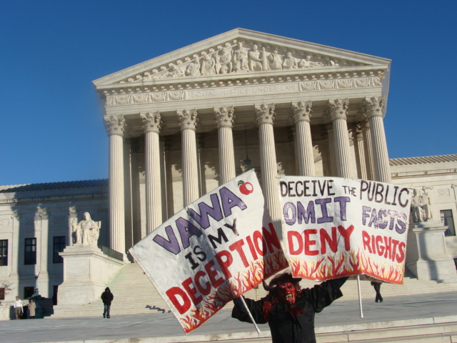 VAWA protest at the U.S. Supreme Court Washington, D.C. U.S.A.
Violence Against Women Act (VAWA) is 