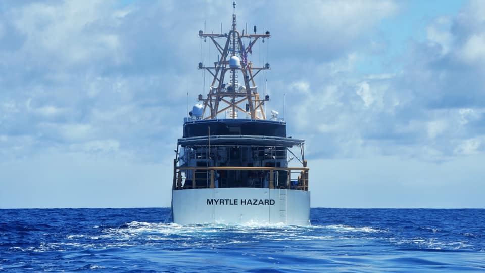 On its 8,000+ NM journey to its new homeport in Apra Harbor, Guam, the cutter Myrtle Hazard has docked in Honolulu after a 2,240 NM voyage. It is the first of three Fast Response Cutters to be homeported in Guam, increasing the presence for the U.S. Coast Guard in the Indo-Pacific Theater.
At 154 ft