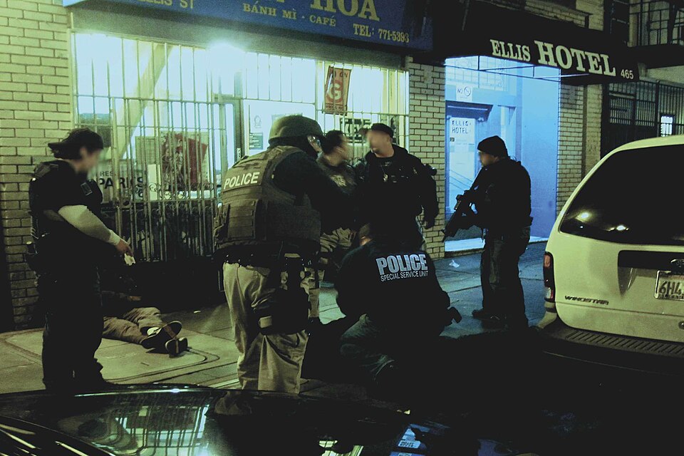 special agents making an arrest