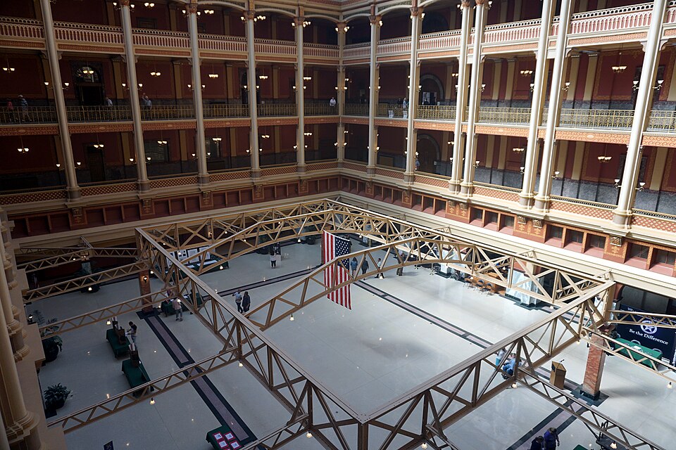 The interior of the Federal Building during Doors Open Milwaukee 2023 in Milwaukee, Wisconsin (United States).