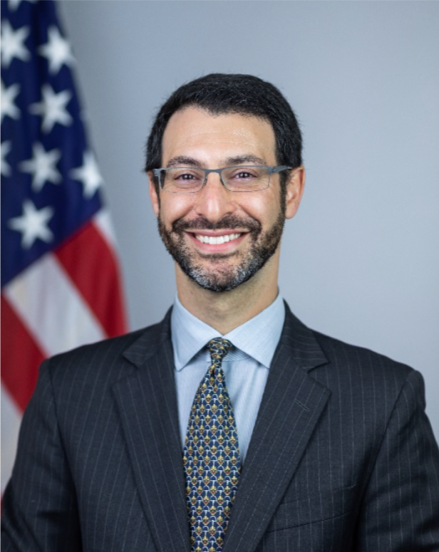 Portrait of Joshua Geltzer, Deputy Homeland Security Advisor under President Biden.