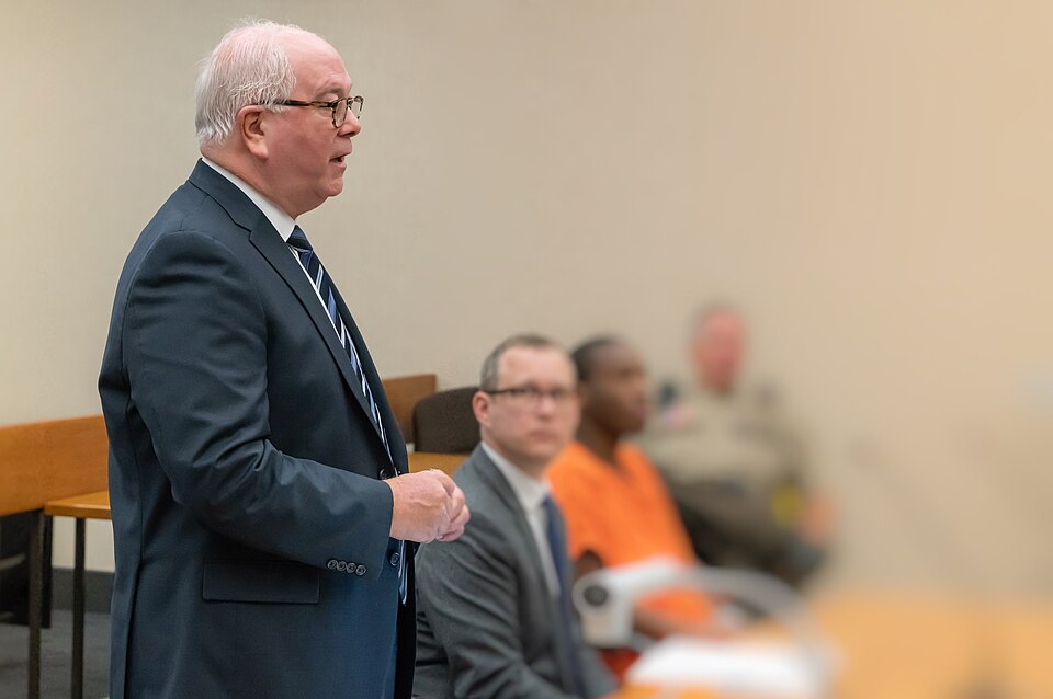 Alan Harris, a prosecutor with the Hennepin County Attorney's Office, brings a motion on Oct. 17, 2018 in Hennepin County District Court to vacate a 26-year-old man's felony drug conviction and prison sentence after Eden Prairie Police Detective Travis Serafin, an investigator on the case, was accus