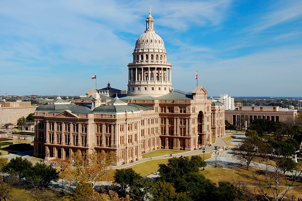 Texas State Capitol in Austin, Texas. Designed by the architect Elijah E. Myers. Built in 1882-1888.