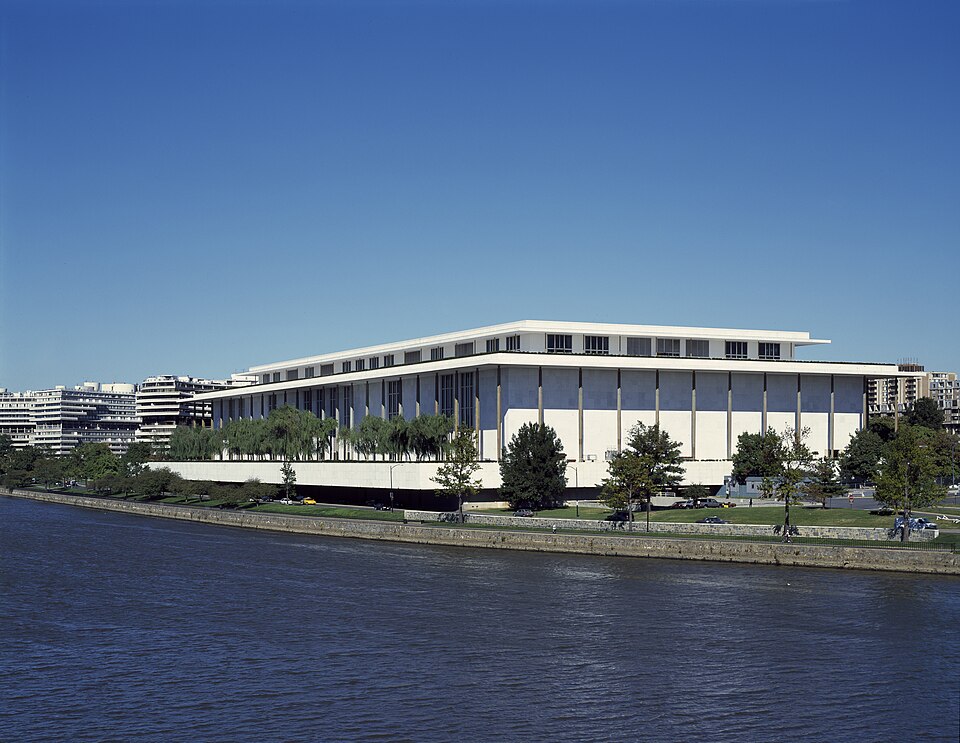 Title: Kennedy Center for the Performing Arts, Washington, D.C
Physical description: 1 transparency : color ; 4 x 5 in. or smaller

Notes: Title, date, and keywords provided by the photographer.; Digital image produced by Carol M. Highsmith to represent her original film transparency; some details m
