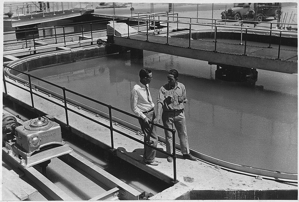 Scope and content:  Photograph from Volume Two of a series of photo albums documenting the construction of Hoover Dam, Boulder City, Nevada.