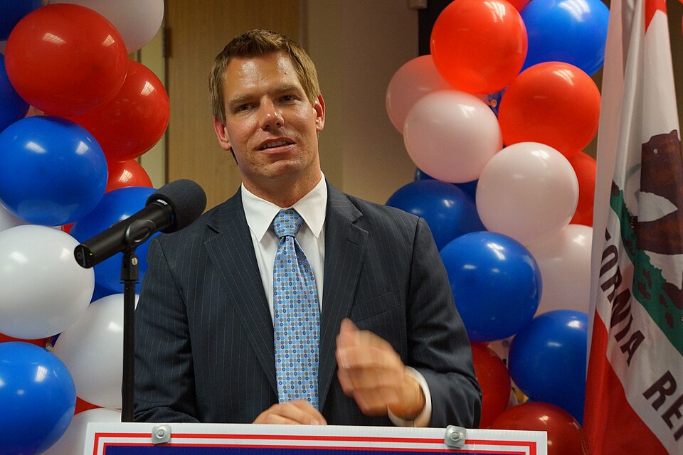 Dublin High School Class of 1999 graduate speaks to supporters after being elected to the 15th Congressional District, defeating 40-year incumbent Congressman Pete Stark.