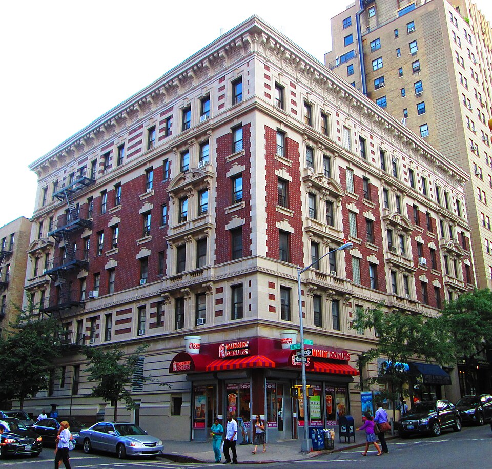 1381 Madison Avenue on the corner of East 96th Street in the East Harlem neighborhood of Manhattan, New York City, was built c.1939. (Source: NYC GIS map)