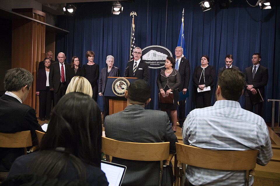 011117: Washington, DC - CBP Attends Press Conference at the Department Of Justice - Volkswagen Emissions Investigation.  Announcements were made by Attorney General Loretta E. Lynch, EPA Administrator Gina McCarthy and Assistant Administrator Cynthia Giles, Deputy Attorney General Sally Q. Yates, F
