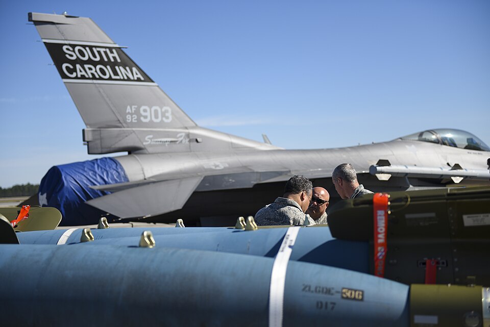 U.S. Air Force Master Sgt. Anthony King, Chief Master Sgt. Harold Nash and Tech. Sgt. Sherman Padget