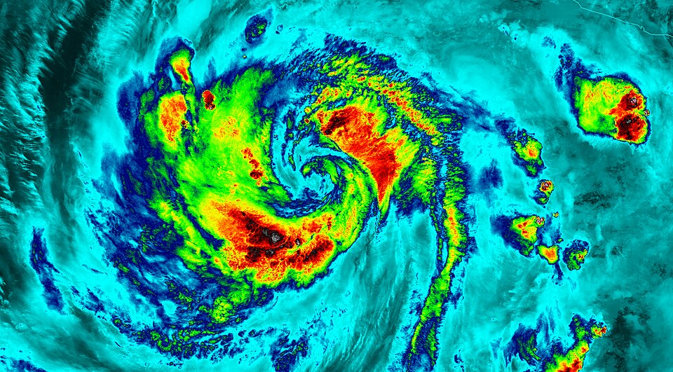 NASA-NOAA's Suomi NPP satellite flew over Hurricane Blanca in the Eastern Pacific Ocean and gathered infrared data on the storm that was false-colored to show locations of the strongest thunderstorms within the storm.
The Visible Infrared Imaging Radiometer Suite or VIIRS instrument aboard the satel