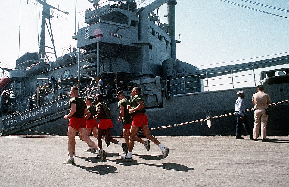 The original finding aid described this photograph as: Subject Operation/Series: DESERT SHIELDDESERT STORM Country: Bahrain (BHR) Scene Camera Operator: PH2 Milton R. Savage Release Status: Released to Public