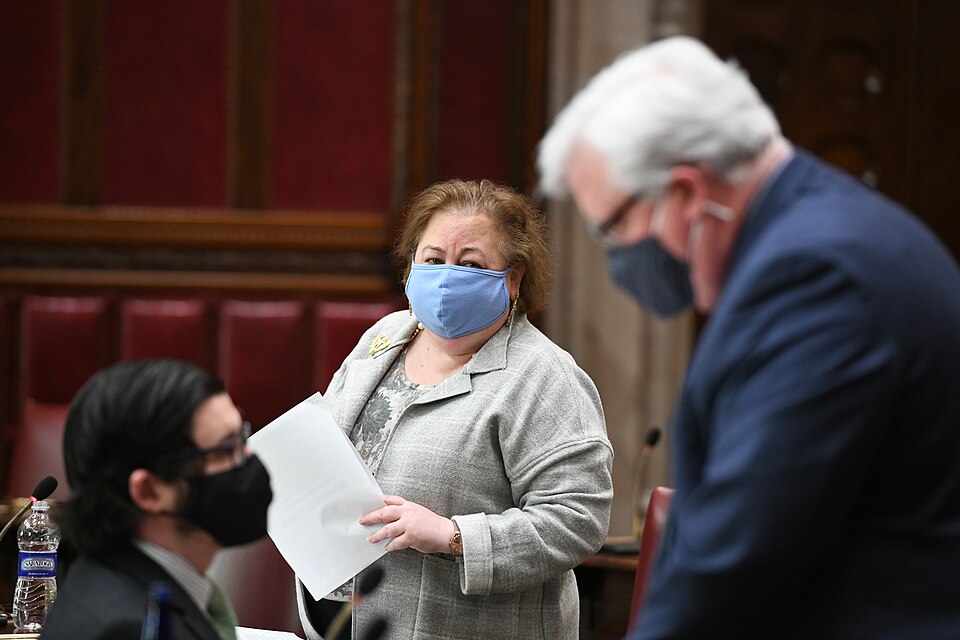 debating the one-house budget resolution.
NYS Senate Chamber, Capitol Building, Albany NY 

Photo courtesy of NYS Senate Media Services