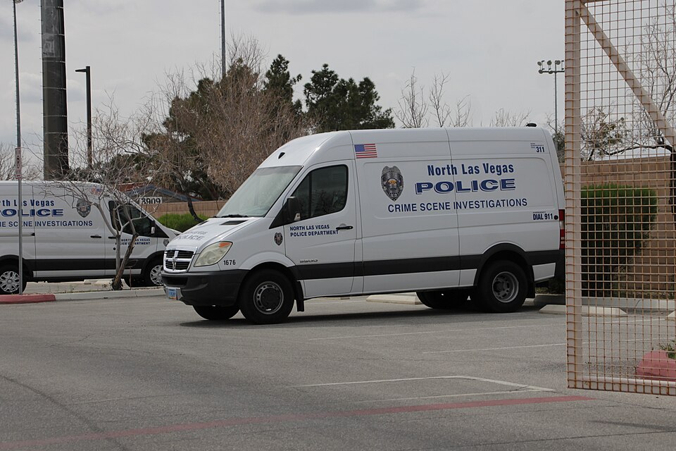 A 2006-09 Dodge Sprinter of the North Las Vegas Police Department parked at Northwest Area Command. 