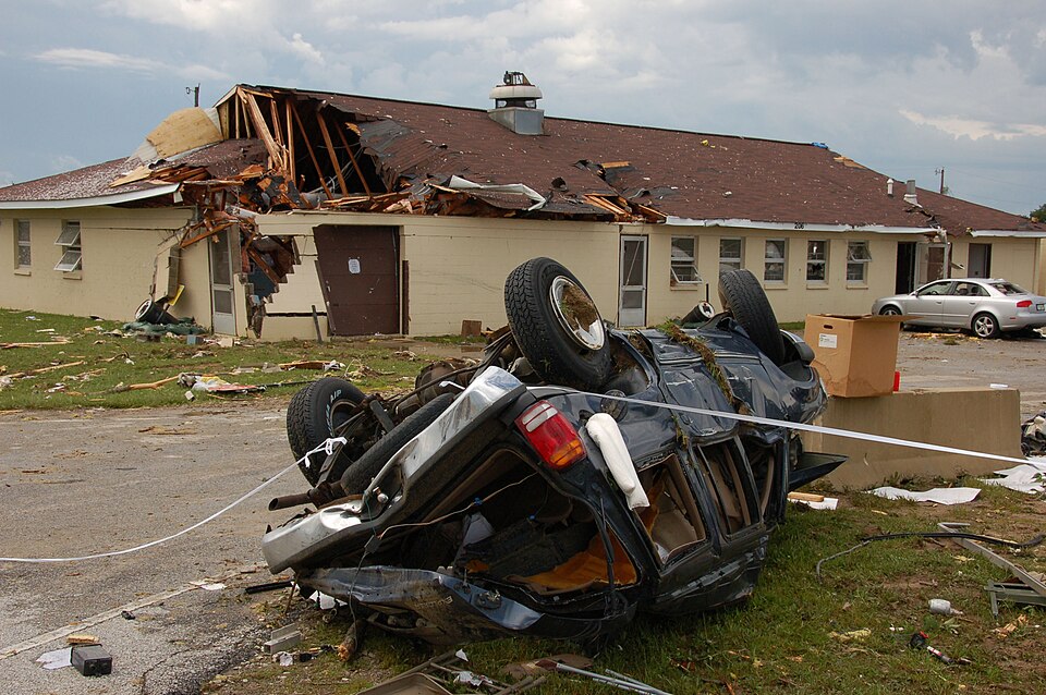 Vehicles, buildings and trailers used for office space were badly damaged during last June's tornado that touched down at Camp Atterbury Joint Maneuver Training Center. Because of proactive pre-storm safety measures, there were no tornado-related injuries on the post which hosted more than 3,500 ser