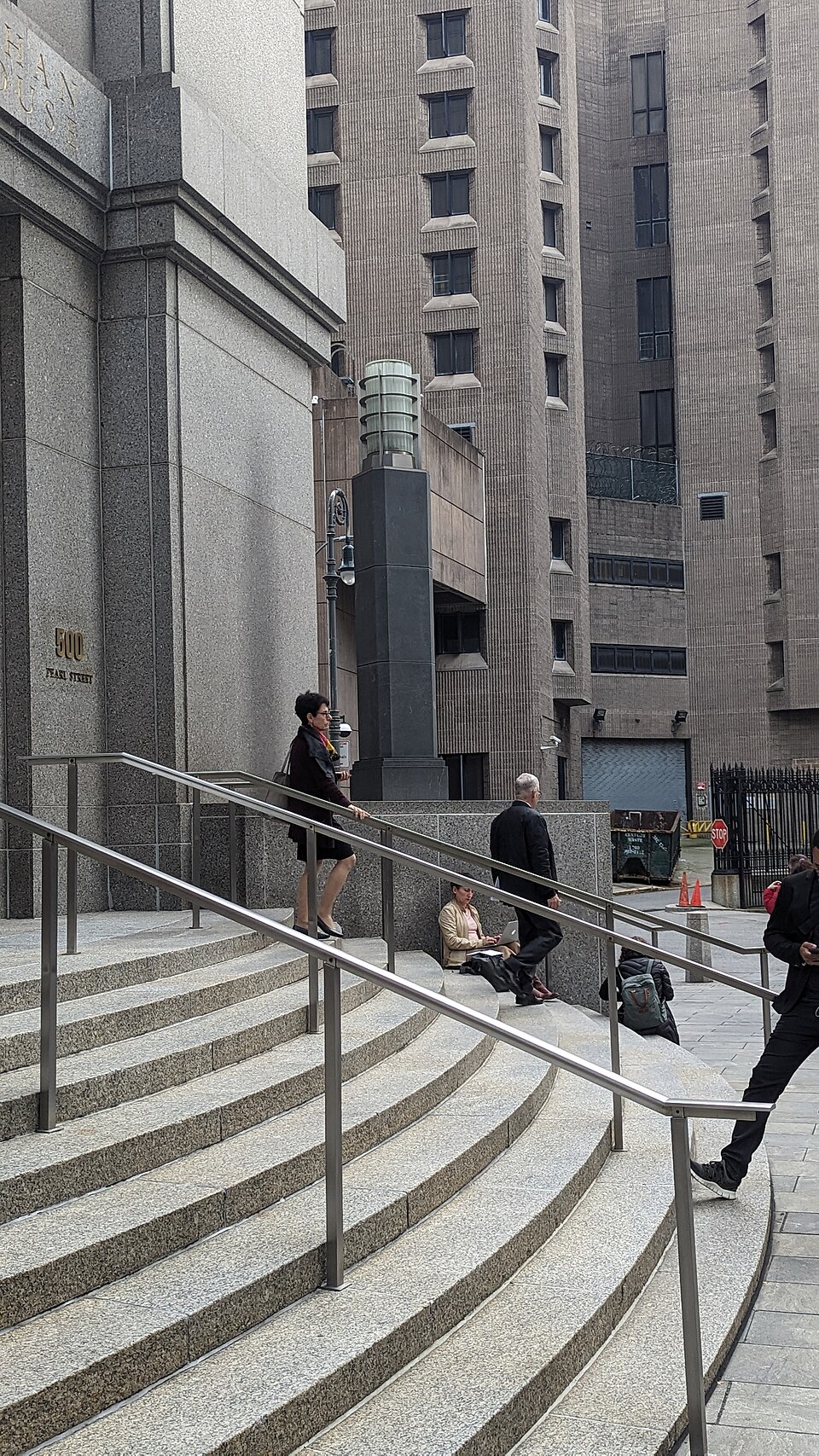 Barbara Fried and Joseph Bankman exiting the courtroom during the trial of their son, Sam Bankman-Fried, on October 26, 2023