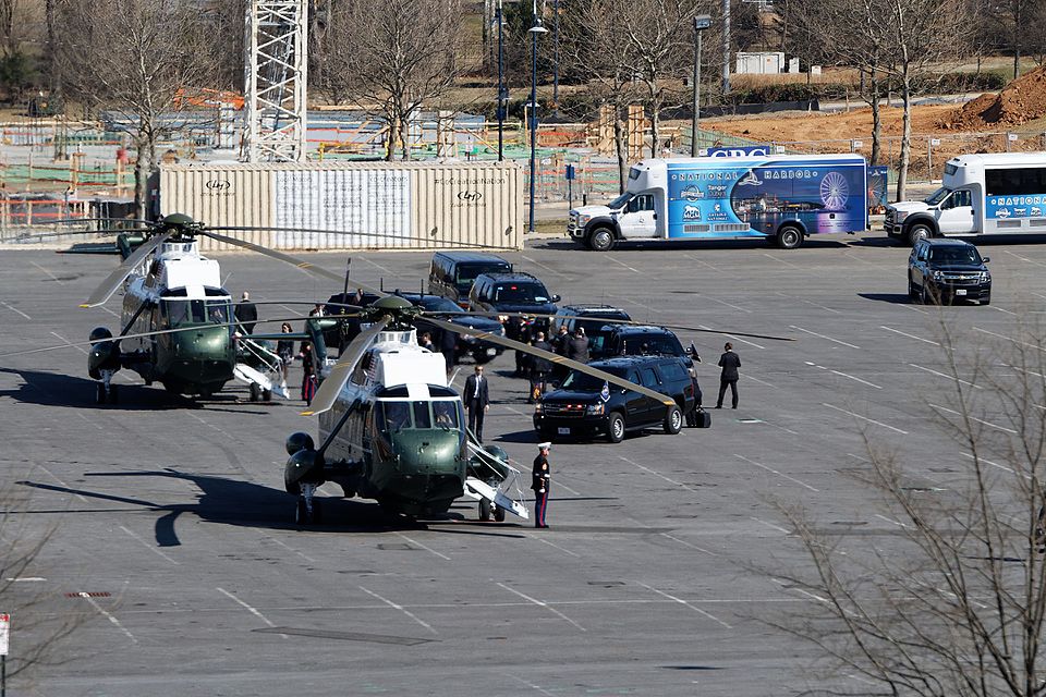 Marine One is the call sign of any United States Marine Corps aircraft carrying the President of the United States.[1] It usually denotes a helicopter operated by Marine Helicopter Squadron One (HMX-1 "Nighthawks"), either the large Sikorsky SH-3 Sea King or the newer, smaller VH-60N "White Hawk". A
