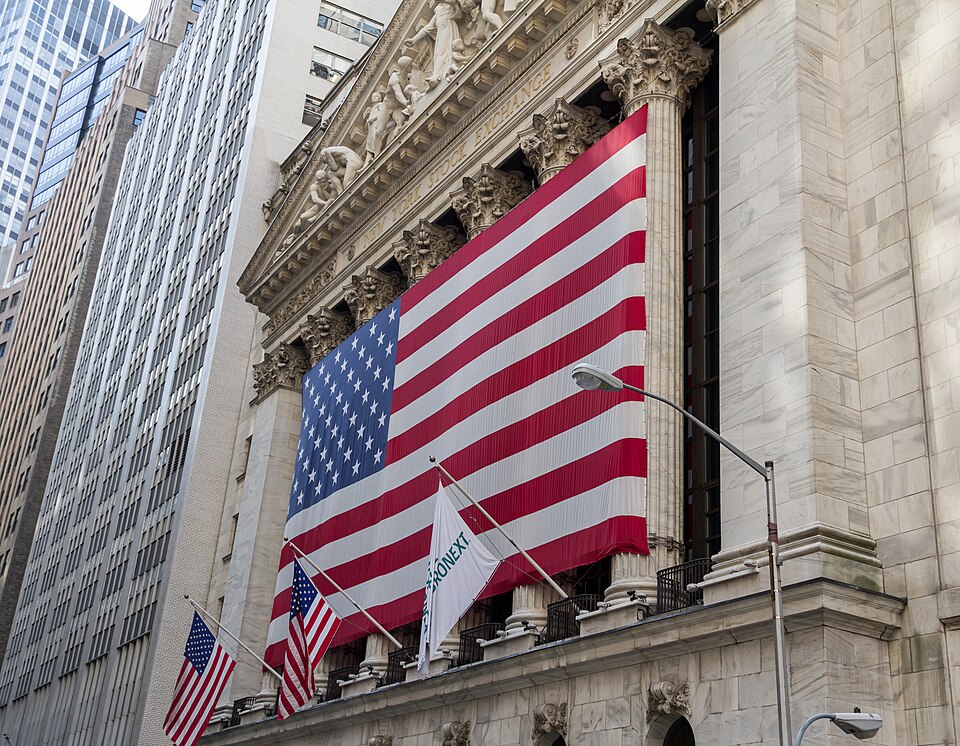 New York Stock Exchange in New York City, New York, USA