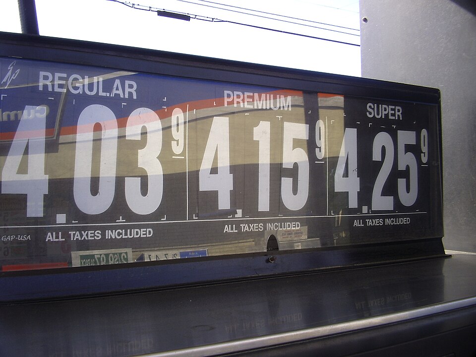 $4.06 Gas Prices, Lewiston, Maine, Cumberland Farms.