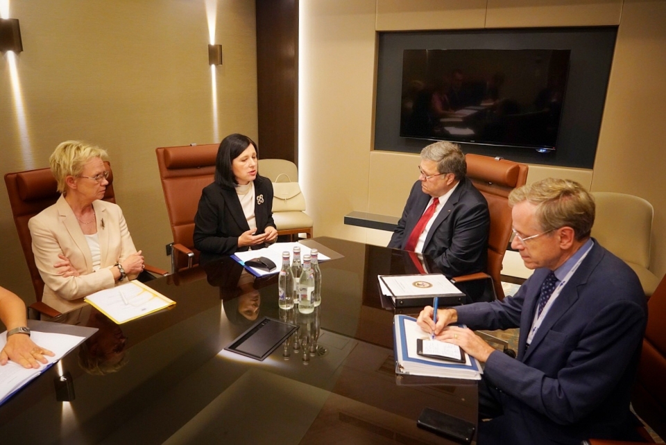 On Wednesday, Attorney General Barr co-chaired the EU-US Justice and Home Affairs Ministerial Meeting.  The Attorney General opened the Ministerial by noting that the meeting demonstrated a united and coordinated front against terrorists and other criminal groups, noting the practical steps taken to