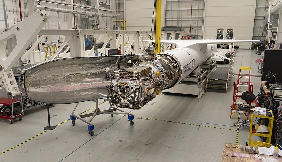 Katalyst Space’s LINK robotic servicing satellite awaits encapsulation inside a Northrop Grumman Pegasus XL rocket on June 8, 2026, at NASA’s Wallops Flight Facility in Virginia. The rocket will carry LINK to space for an attempted orbital boost of NASA’s Neil Gehrels Swift Observatory. 
Credit: NAS