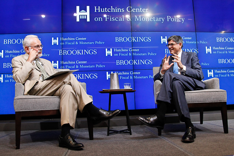 On July 8, 2015, the Hutchins Center on Fiscal and Monetary Policy at Brookings hosted a conversation with Treasury Secretary Jack Lew to address questions about financial stability and the economy.