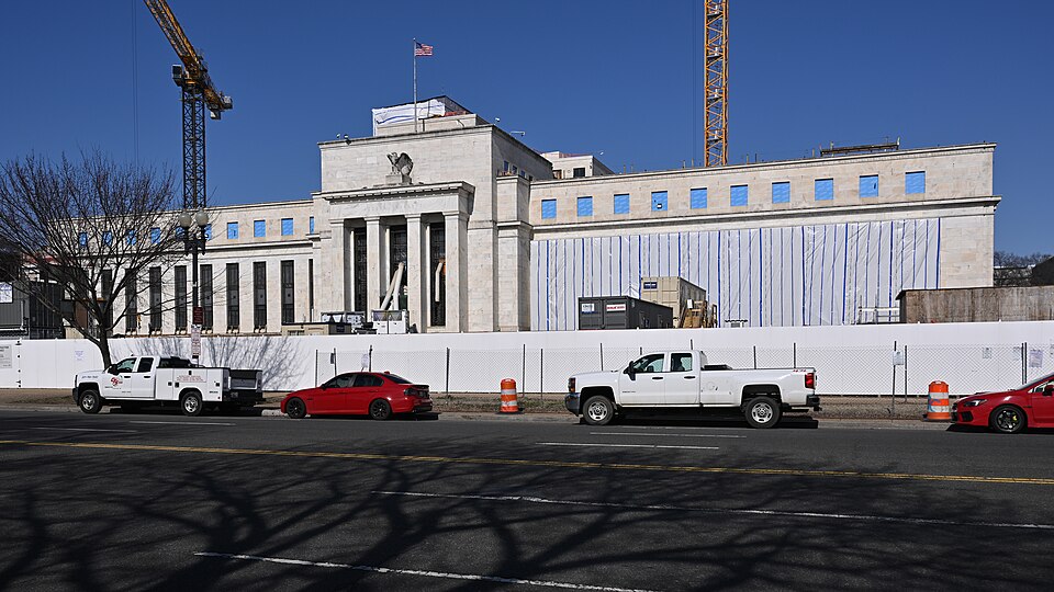 Ongoing construction at the Marriner S. Eccles Federal Reserve headquarters building. This 2.5 billi