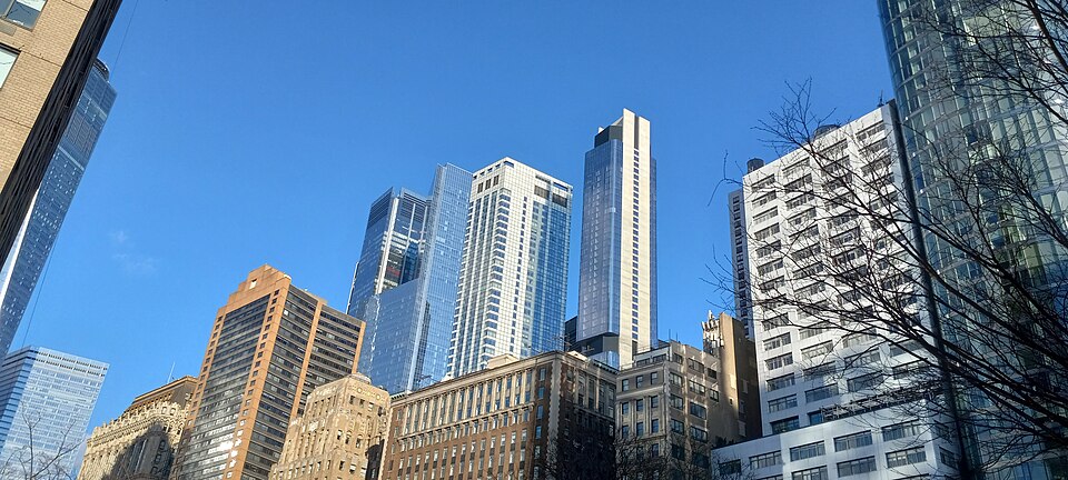 Lower Manhattan in January 2025