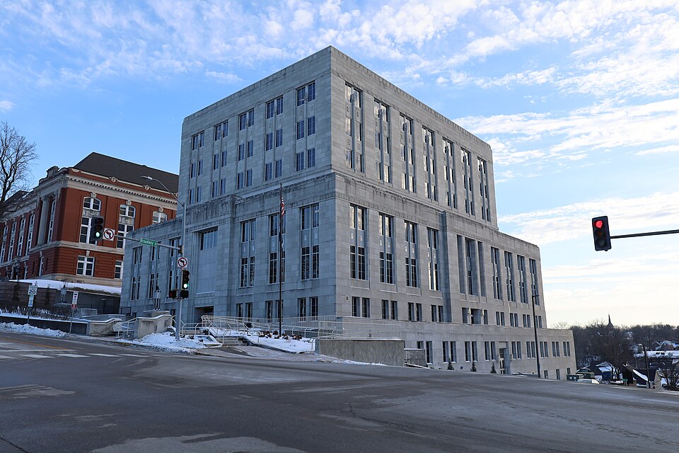 Broadway State Office Building in Jefferson City, Missouri in 2025