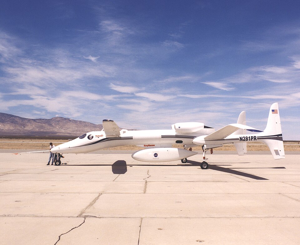 ERAST Program Proteus Aircraft on Runway at Mojave Airport in Mojave, California.